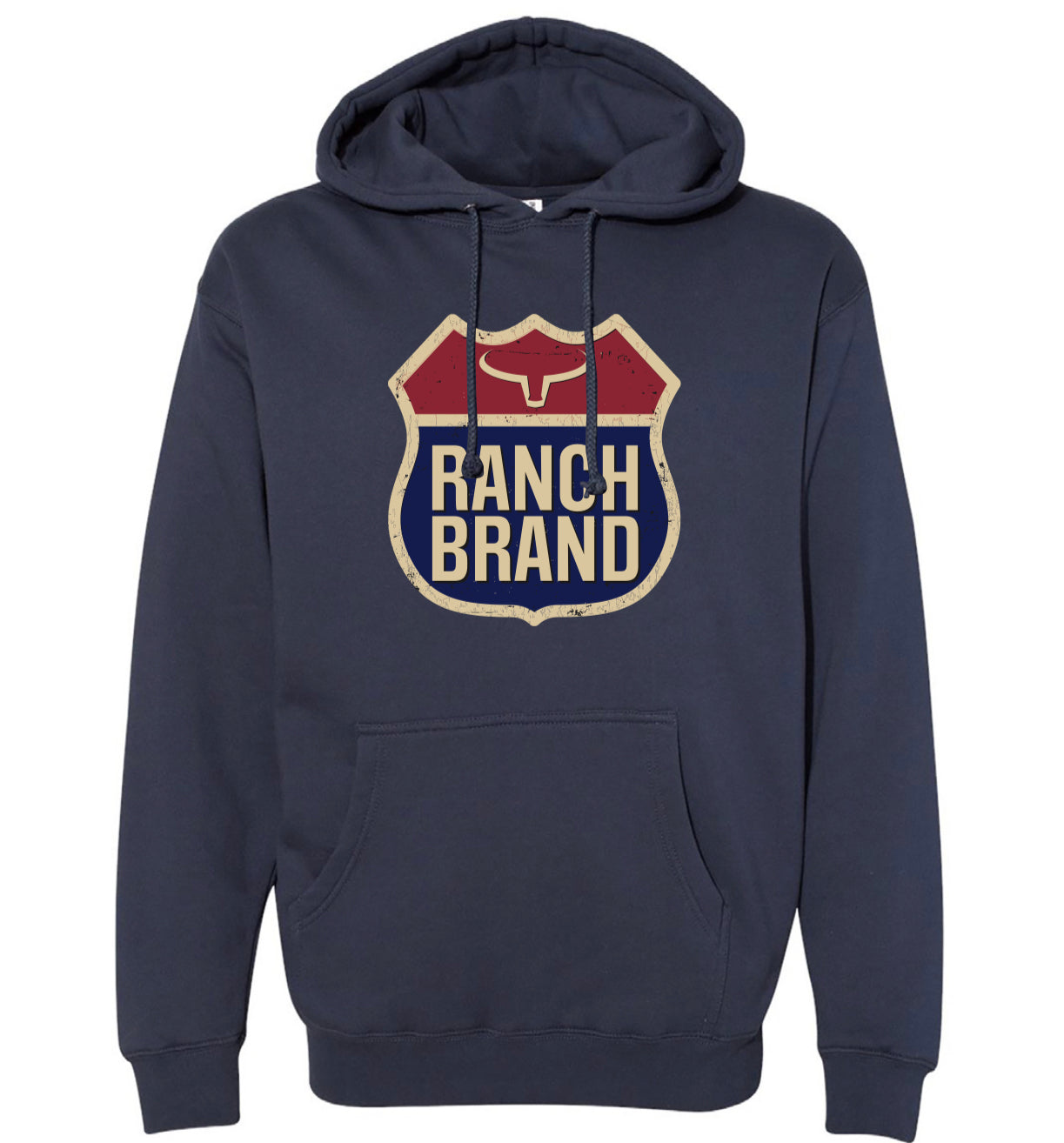 Ranch Brand | Hoodie Unisexe Highway  | Bleu Ardoise