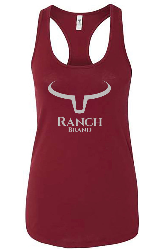 Ranch Brand | Camisole Big Horn Femme | Rouge &amp; Gris