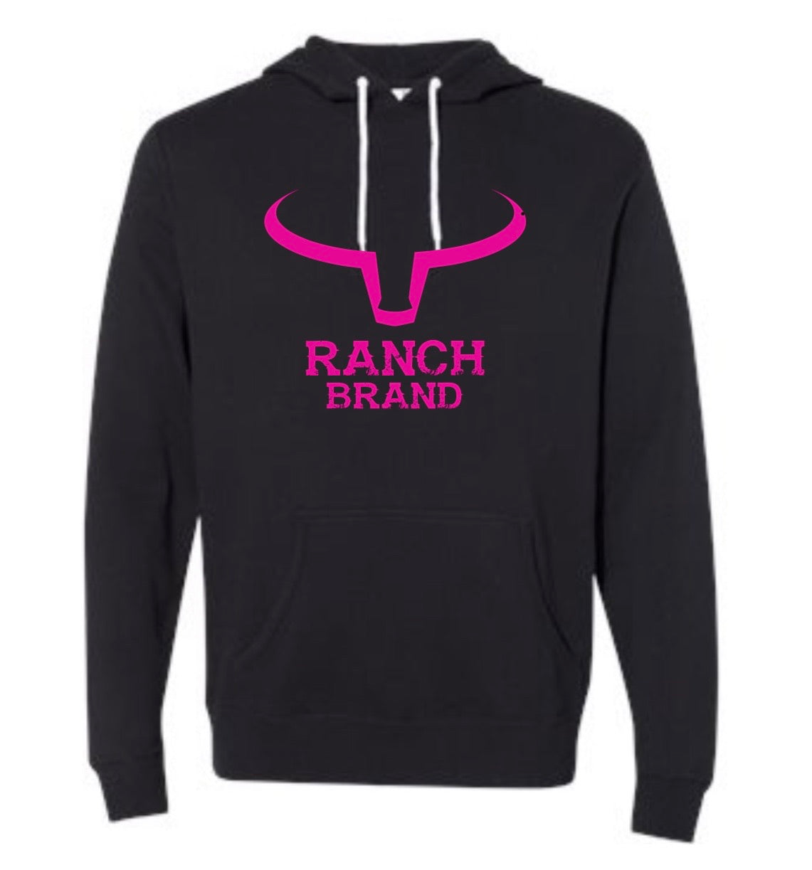 Ranch Brand | Hoodie Big Horn Femme | Noir &amp; Rose