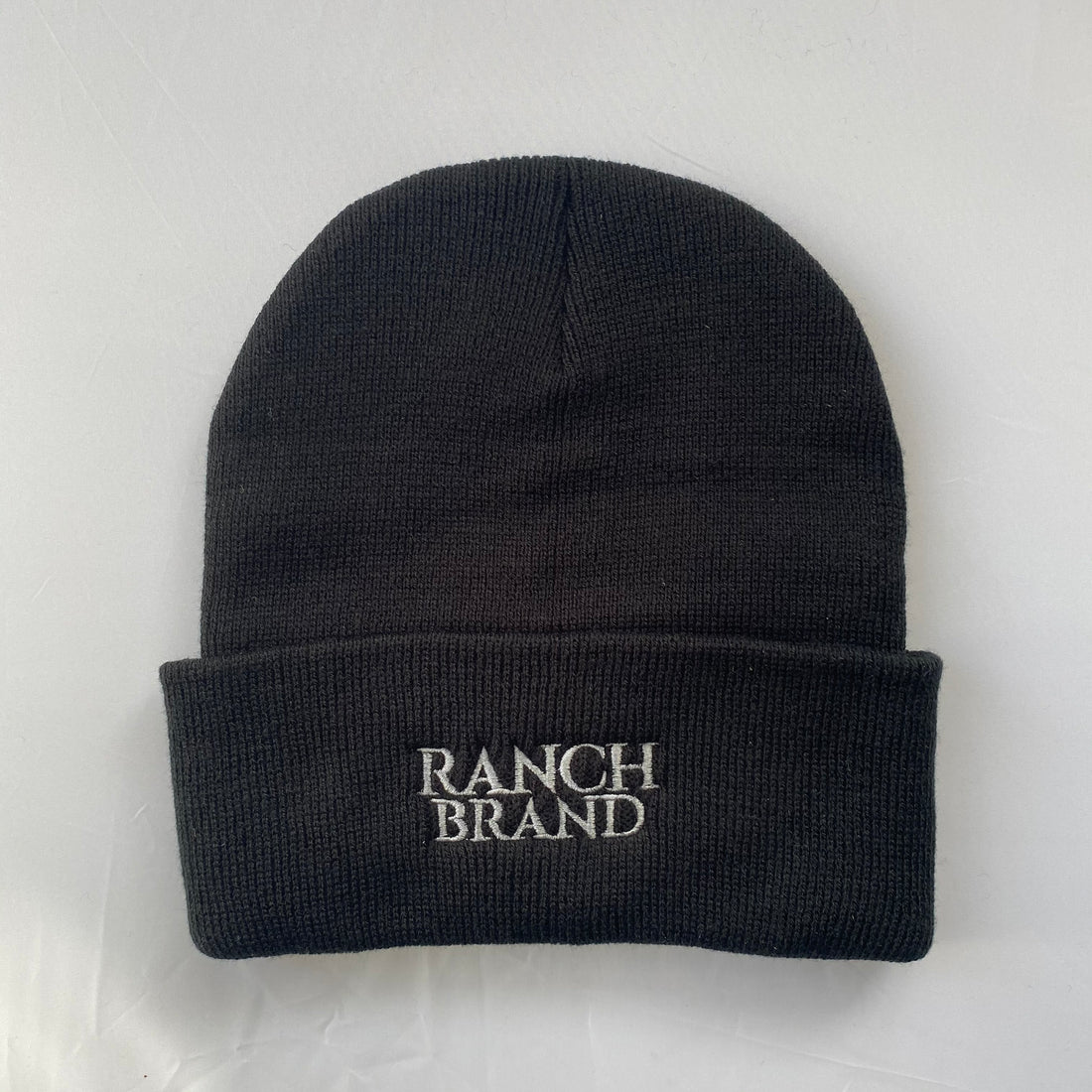 Beanie Hat | Black &amp; Black Flap | Logo Silver