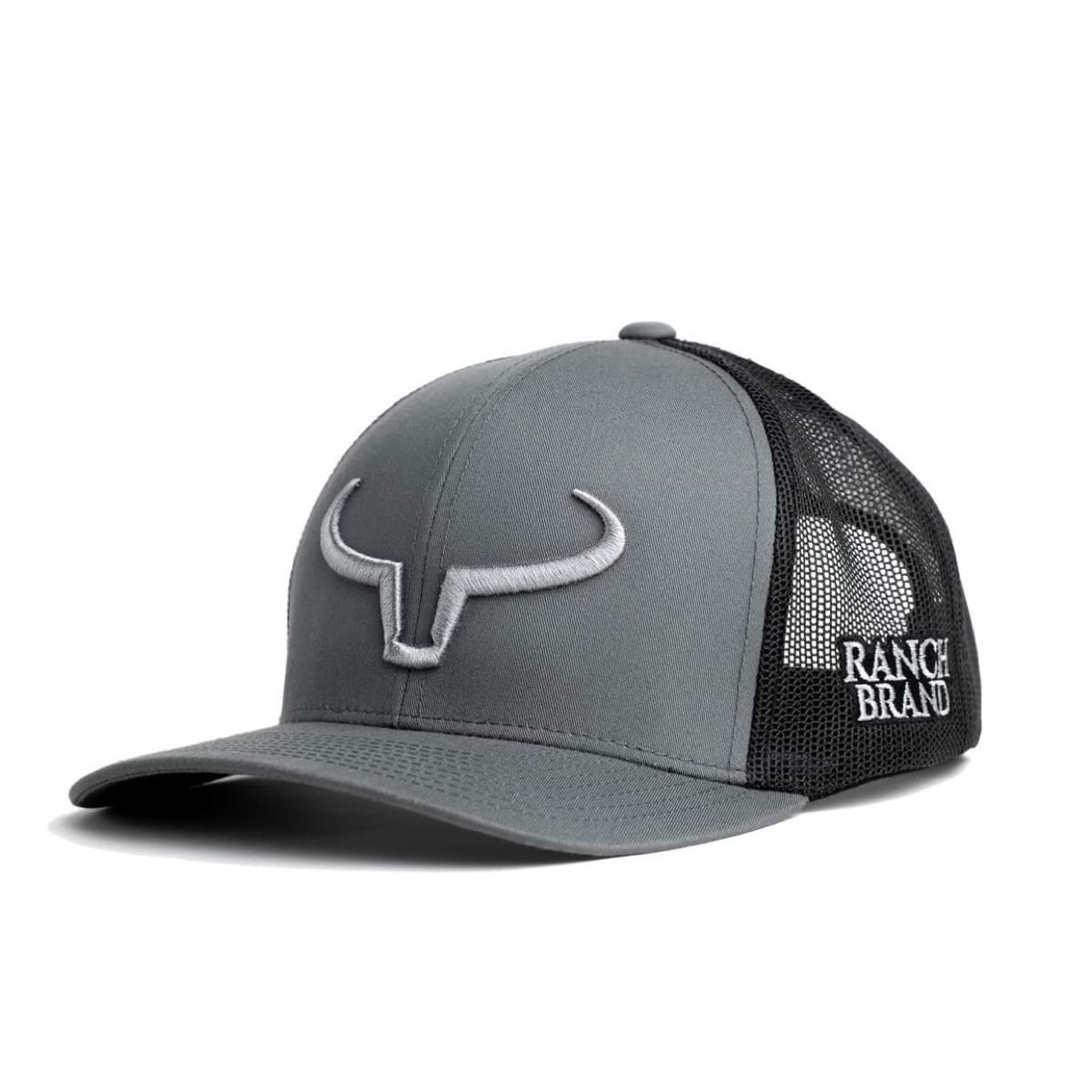 Rancher | Dark Gray &amp; Black Mesh | Logo Silver