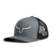 Rancher | Gris Foncé & Mesh Noir | Logo Silver