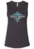 Ranch Brand | Women's Floral Muscle Tank Camisole | Gray & Turquoise