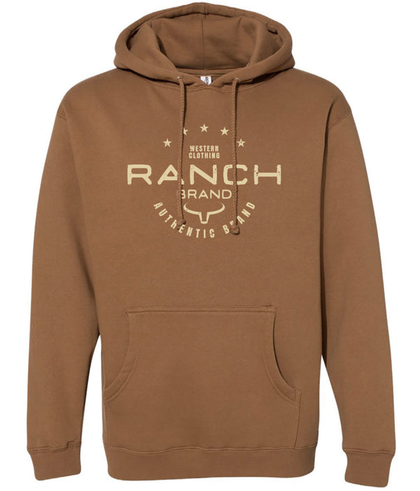 Ranch Brand Hoodie Unisexe Authentic Saddle & Beige Ranch Brand