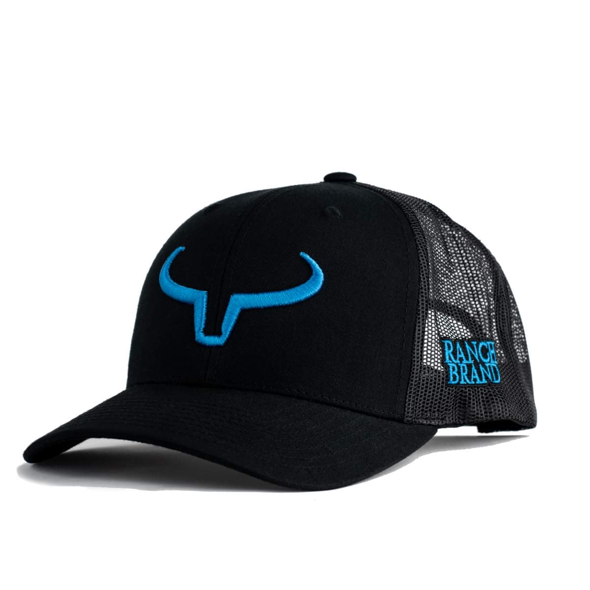 Rancher | Black &amp; Mesh Black | Blue logo