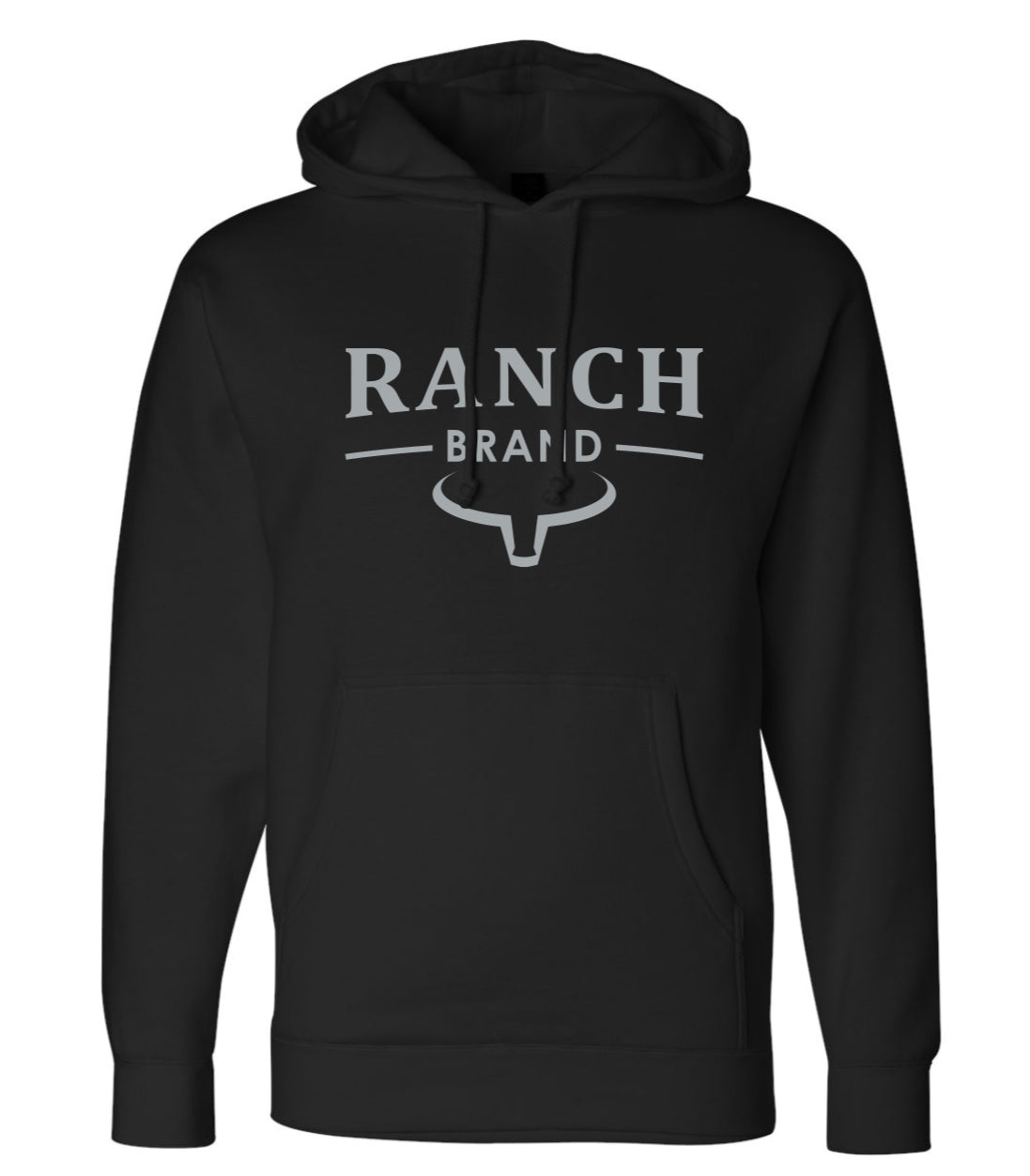 Ranch Brand | Unisex Classic Hoodie  | Black &amp; Gray Logo