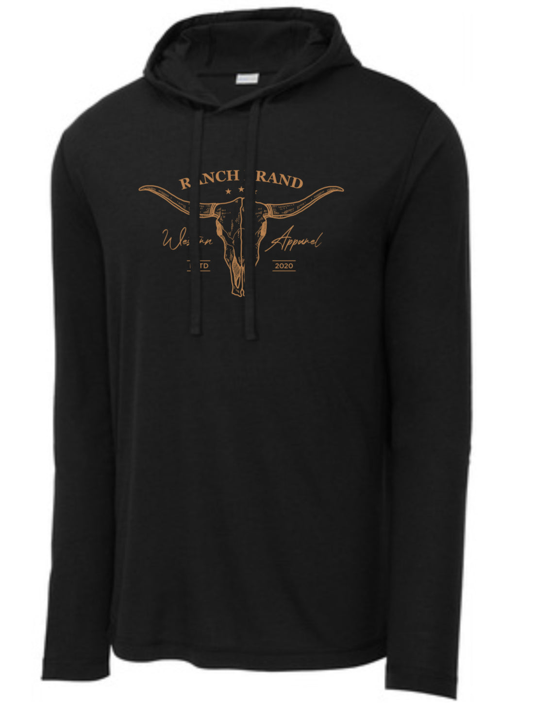 Ranch Brand | Lightweight Unisex Skull Hoodie 2  | Black &amp; Copper