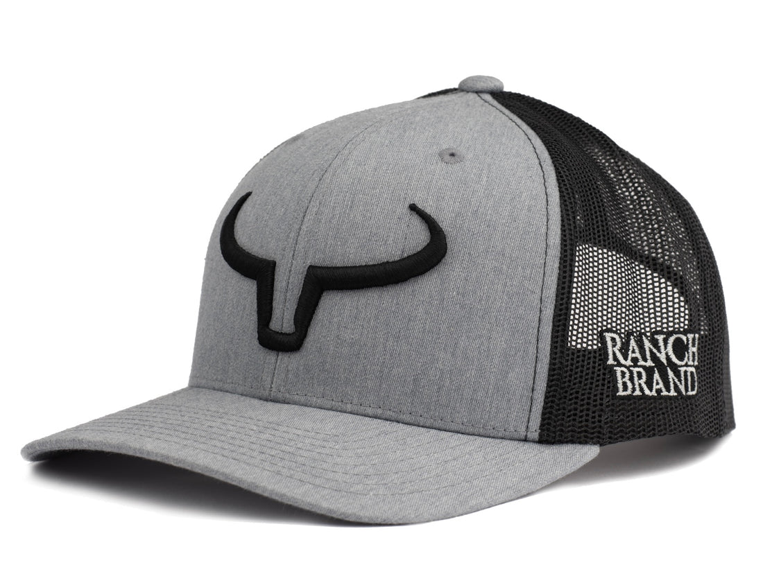 Child Rancher | Gray &amp; Black Mesh | Black Logo